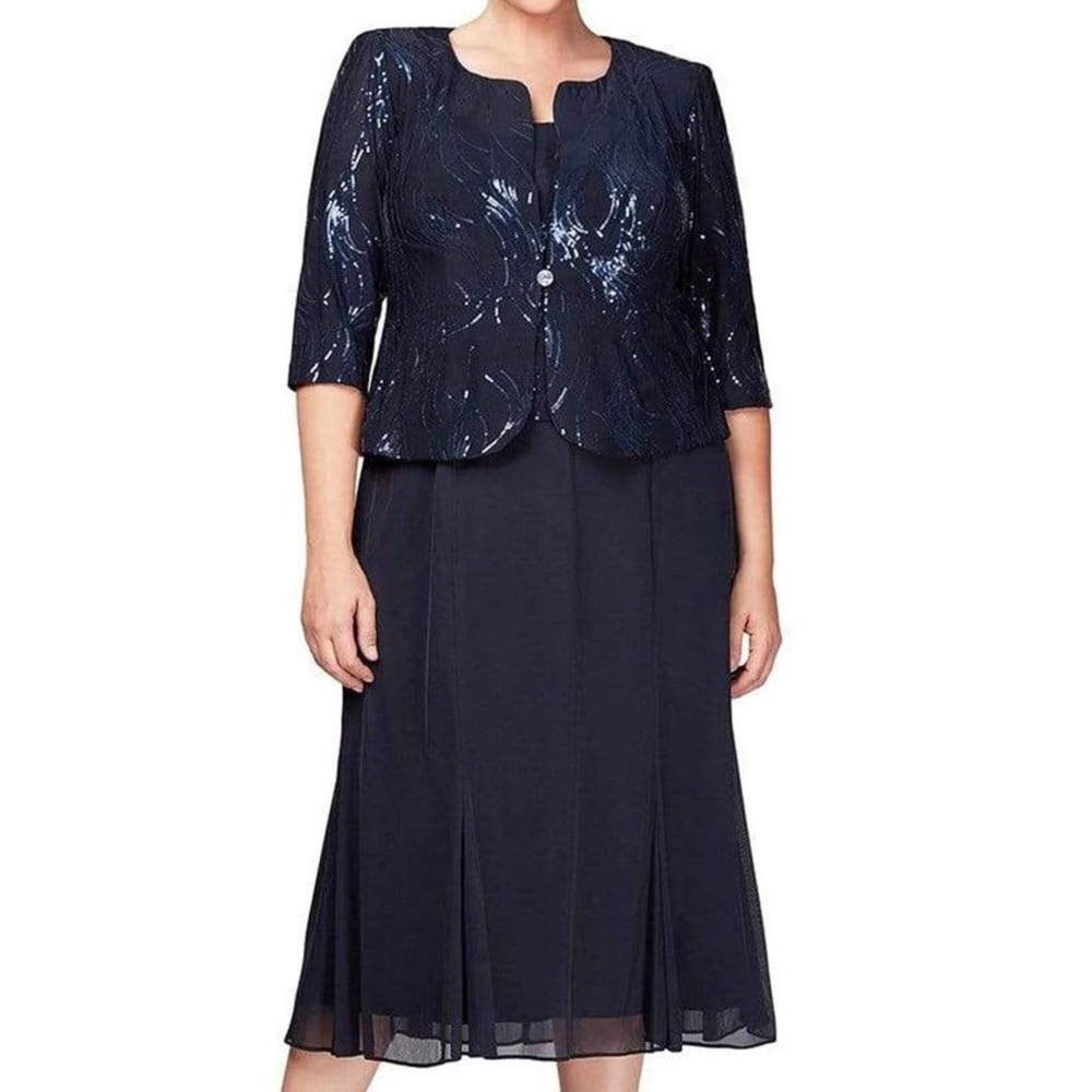 NWT - Alex Evenings Short Jacket Dress